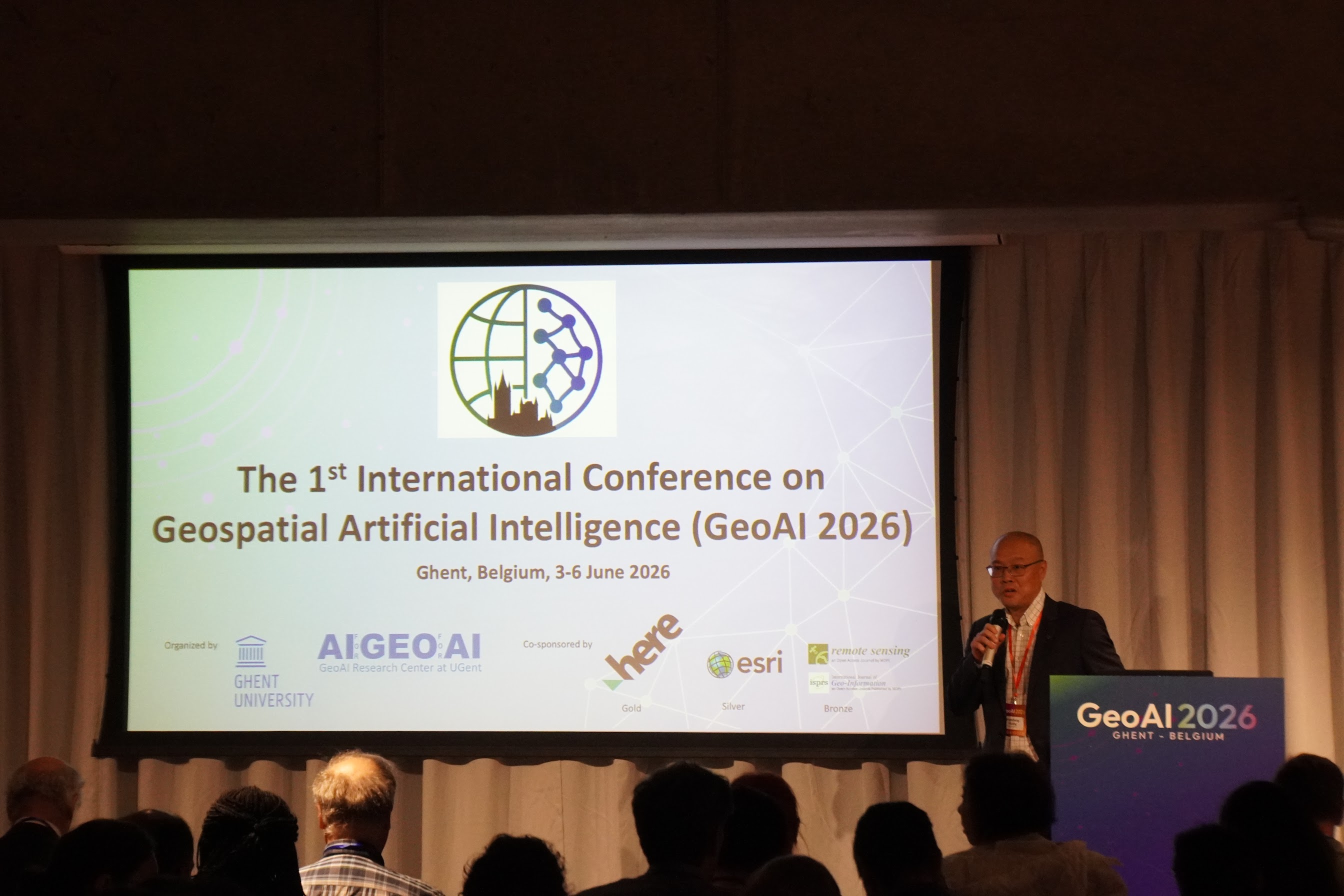 The opening presentation at GeoAI 2026