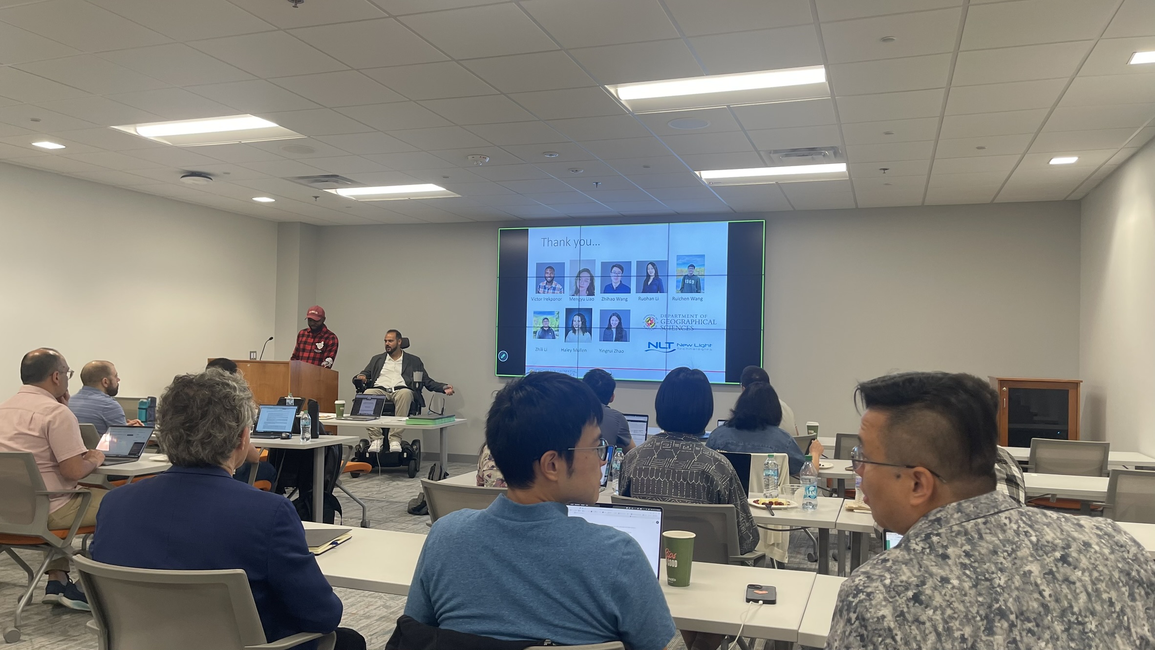Participants taking part in a workshop discussion